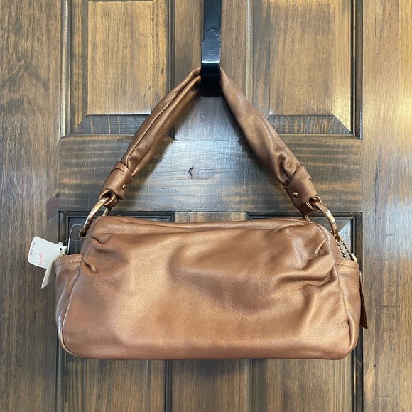 NWT Vintage Coach Parker Pleated Leather Handbag - Picture 2 of 12